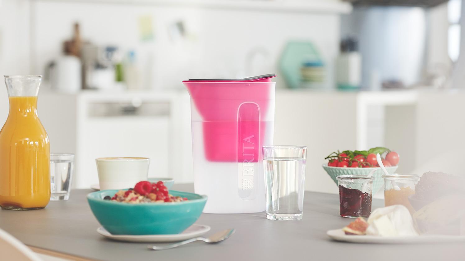 BRITA fill&enjoy Fun pink kitchen breakfast